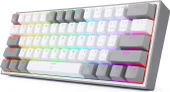 REDRAGON K617-RGB-WG FIZZ RGB RED SWITCH KABLOLU MEKANIK Q KLAVYE BEYAZ-GRI - 2