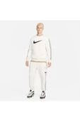 Sportswear Repeat Swoosh Fleece Cargo Erkek Krem Eşofman Altı DX2030-072 - 1