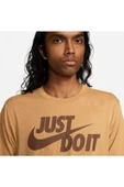 Bisiklet Yaka Baskılı Sarı - Altın Erkek T-shirt Ar5006-722 M Tee Just Do It Swoosh - 3