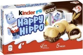 Kinder Happy Hippo Kakao - Krema Dolgulu Gofret Çikolata thumbnail 1