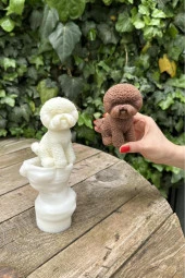 Poodle Köpek Mum Kalıbı (SİLİKON) (1 ADET) thumbnail 2