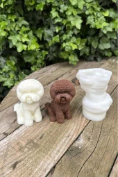 Poodle Köpek Mum Kalıbı (SİLİKON) (1 ADET) thumbnail 5