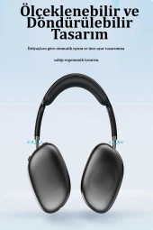 Qpen W35 Air Triumph Aux Destekli Bluetooth Kablosuz Kulaklık thumbnail 7