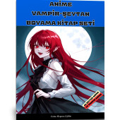 Anime Vampir Kız  Anime Şeytan Kız Boyama Kitabı  2 Kitap - 1