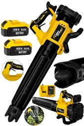 Lieber German YLW Devir Ayarlı BL Motor 21V 3.0Ah 2x Akülü Toz Talaş Ot Çalı Yaprak Üfleme Süpürme Makinesi - 1