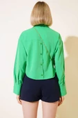 3401 Kısa Gömlek Yeşil - 3