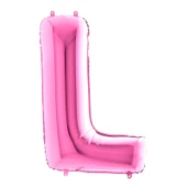 L Harf Grabo Fuşya Folyo Balon 102 cm - 1