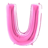 U Harf Grabo Fuşya Folyo Balon 102 cm - 1