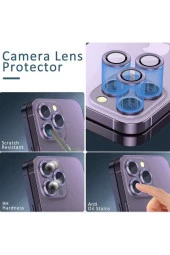iPhone 12 Pro Max Uyumlu 9H Sertliğinde Temperli Cam Kamera Lens Koruyucu - HD Kalite - 2