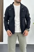 Erkek Regular Krinkıl Kumaş Mevsimlik Ceket Siyah Edw082 thumbnail 1