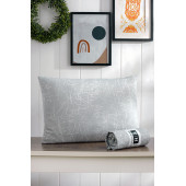 Tabu Home Beyaz - Gri Desenli Tek Kişilik Lastikli Çarşaf - 1