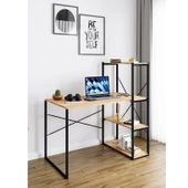 Eportatif Kitaplıklı Çalışma Masası Bilgisayar Ofis Masası 1003 - 1