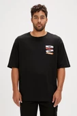 Bad Bear GAIN T-SHIRT OS NIGHT Erkek Tişört Siyah S-XXL - 1