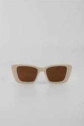 By Marine Krem UV400 Filtre Kadın Güneş Gözlüğü G24FT1058R02 - 2