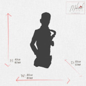 Müzisyen Heykeli 3 Figür Dekoratif Obje Ve Biblo Masa Dekorasyon Salon Ofis Aksesuarları thumbnail 2