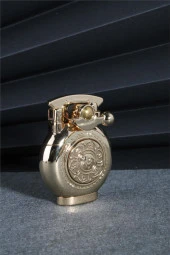 Silvio Monetti  Altın Renk Özel Tasarım Çarklı Benzinli Çakmak  24CSM892TR02 thumbnail 1