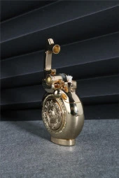 Silvio Monetti  Altın Renk Özel Tasarım Çarklı Benzinli Çakmak  24CSM892TR02 thumbnail 2