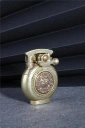 Silvio Monetti  Sarı Renk Özel Tasarım Çarklı Benzinli Çakmak  24CSM892TR03 thumbnail 1