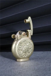 Silvio Monetti  Sarı Renk Özel Tasarım Çarklı Benzinli Çakmak  24CSM892TR03 thumbnail 3