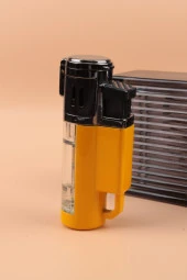 Silvio Monetti Kapaklı 4 Torch Gazlı Çakmak - SMCK618MR05 thumbnail 1