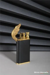 Silvio Monetti Siyah Timsah Model Gazlı Çakmak 24CSM801AMR01 thumbnail 2