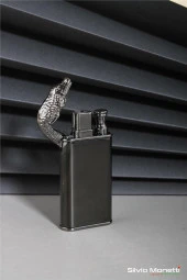 Silvio Monetti Siyah Timsah Model Gazlı Çakmak 24CSM802MR01 thumbnail 3