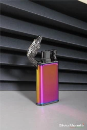 Silvio Monetti Çok Renkli Timsah Model Gazlı Çakmak 24CSM802MR04 thumbnail 3