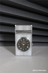Silvio Monetti Gümüş Özel Tasarım Kapaklı Saatli Model Gazlı Çakmak 24CSM810MTRR02 thumbnail 1