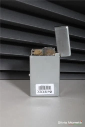 Silvio Monetti Gümüş Özel Tasarım Kapaklı Saatli Model Gazlı Çakmak 24CSM810MDZR03 thumbnail 4