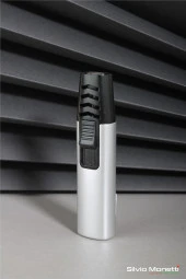 Silvio Monetti Gümüş Özel Tasarım Pürmüz Gazlı Çakmak 24CSM843MR02 thumbnail 1