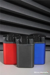 Silvio Monetti Mavi Kapaklı Özel Tasarım Gazlı Çakmak 24CSM910PR03 thumbnail 4