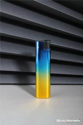 Silvio Monetti Mavi Özel Tasarım Renkli Gazlı Çakmak 24CSM914BPR02 thumbnail 1