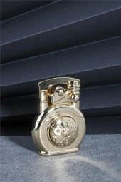 Silvio Monetti  Altın Renk Özel Tasarım Çarklı Gazlı Çakmak  24CSM891MR02 thumbnail 1