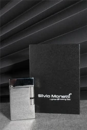 Silvio Monetti  Metalik Renk Özel Tasarım Kapaklı Gazlı Çakmak  24CSM874MR05 thumbnail 4