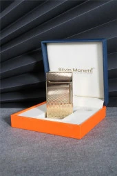 Silvio Monetti  Altın Renk Kapaklı Pürmüz Gazlı Çakmak  24CSM899TR03 thumbnail 4