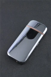 Silvio Monetti Ice Kaplamalı Şarjlı Dokunmatik Çakmak Gümüş - SMCX709BR4 thumbnail 3