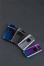 Silvio Monetti Ice Kaplamalı Şarjlı Dokunmatik Çakmak Gümüş - SMCX709BR4 thumbnail 4