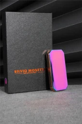 Silvio Monetti  Mor Renk Tabut Kaydırmalı Şarjlı Çakmak  24CSM22104R02 thumbnail 3