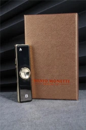 Silvio Monetti  Siyah Renk Ledli Ve Çarklı Şarjlı Çakmak  24CSM680USBR03 thumbnail 1