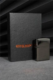 Silvio Monetti  Siyah Renk Kapaklı Şarjlı Çakmak  24CSM22108AR01 thumbnail 3