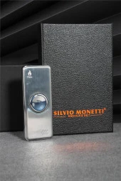 Silvio Monetti  Gümüş Renk Ledli Ve Çarklı Şarjlı Çakmak  24CSM22105AR07 thumbnail 4