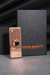 Silvio Monetti  Rose Renk Ledli Ve Çarklı Şarjlı Çakmak  24CSM22105AR05 thumbnail 4