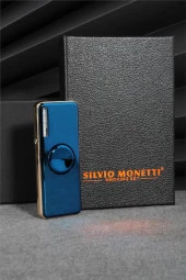 Silvio Monetti  Mavi Renk Ledli Ve Çarklı Şarjlı Çakmak  24CSM22105AR04 thumbnail 4