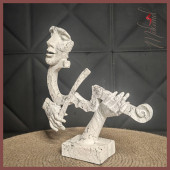 Keman Heykeli Çalmak Figür Dekoratif Obje Ve Biblo Masa Dekorasyon Salon Ofis Aksesuarları thumbnail 5