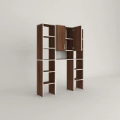 Kenzlife çamaşır makinesi dolabı sinemmaksduble cvz 180*126*30 banyo kapaklı arkalıklı raflı thumbnail 3