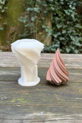 Spiral Orta Boyut Tekli Mum Kalıbı thumbnail 3