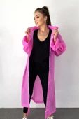 By Marine Kadın Erkek Yağmurluk Kapüşonlu Çıtçıtlı Eva Pembe Yağmurluk BYMMRC881R11 - 1