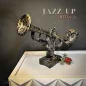 Trompet Heykel Üfleme Figür Dekoratif Obje Ve Biblo Masa Dekorasyon Salon Ofis Aksesuarları thumbnail 1