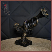 Trompet Heykel Üfleme Figür Dekoratif Obje Ve Biblo Masa Dekorasyon Salon Ofis Aksesuarları thumbnail 5