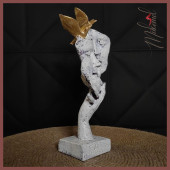 Sevgi Dolu Çift Dekoratif Obje Ve Biblo, Sevgililer Günü Masa Dekorasyon Salon Ofis Aksesuarları thumbnail 5